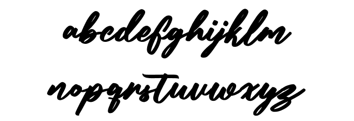 Algrowth Free Font Regular Font LOWERCASE