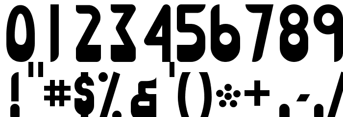 Alhambra Deep フォント その他の文字