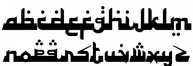 Alhambra Deep फ़ॉन्ट लोअरकेस