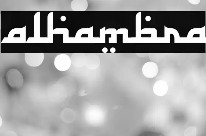 Alhambra Font examples