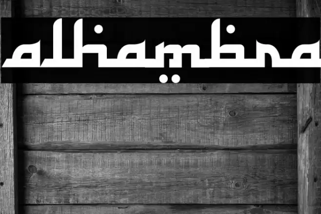 Alhambra Font examples