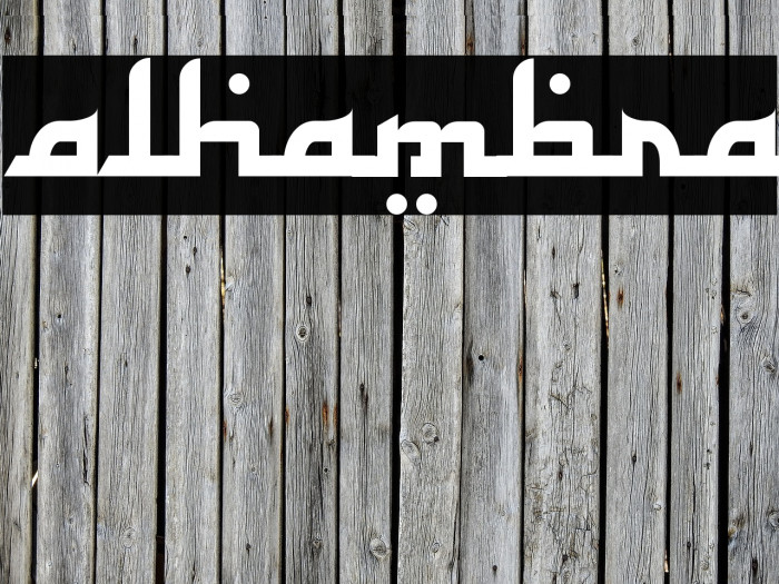 Alhambra フォント examples
