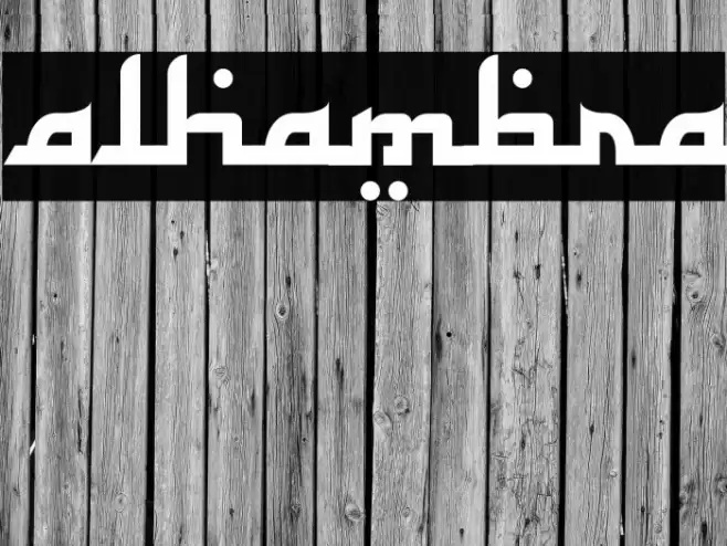 Alhambra Font examples