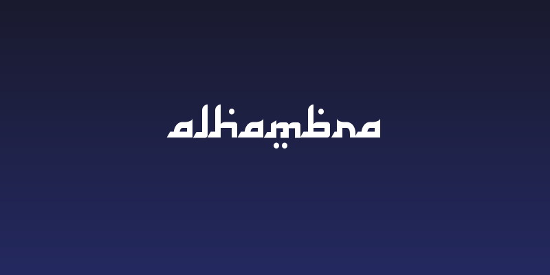 Alhambra Social Header