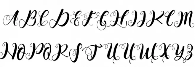 AlhenyaScript Schriftart Groß