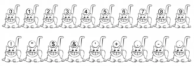 Ali-Cat Font OTHER CHARS