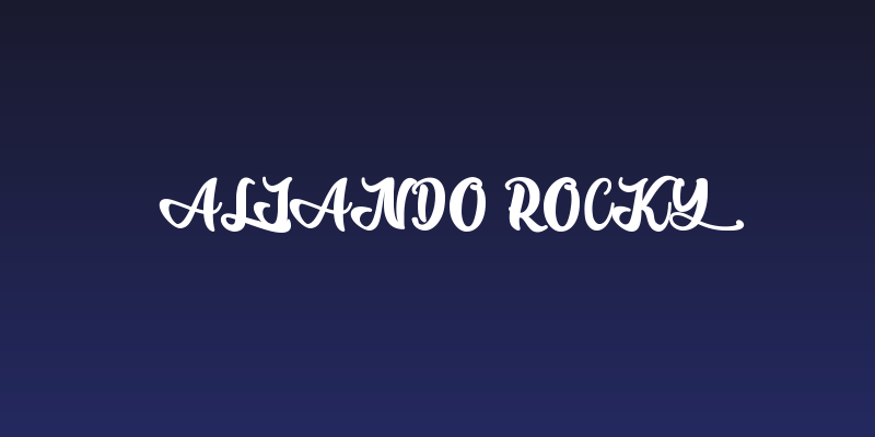Aliando Rocky Social Header