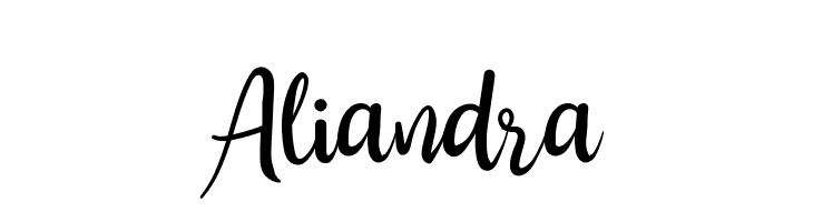 Aliandra  font caratteri gratis