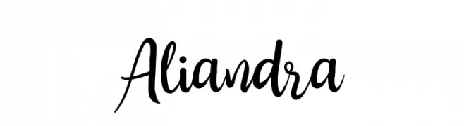 Aliandra  Frei Schriftart Herunterladen