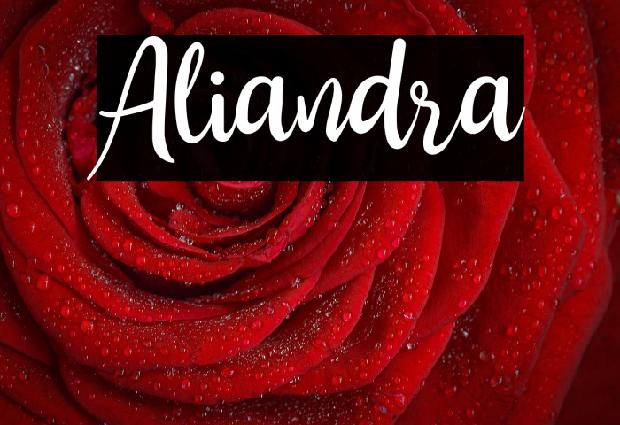 Aliandra Example 1