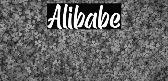 Alibabe Font examples