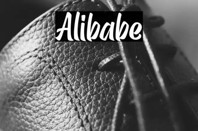 Alibabe Font examples