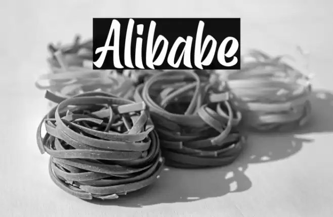 Alibabe Font examples