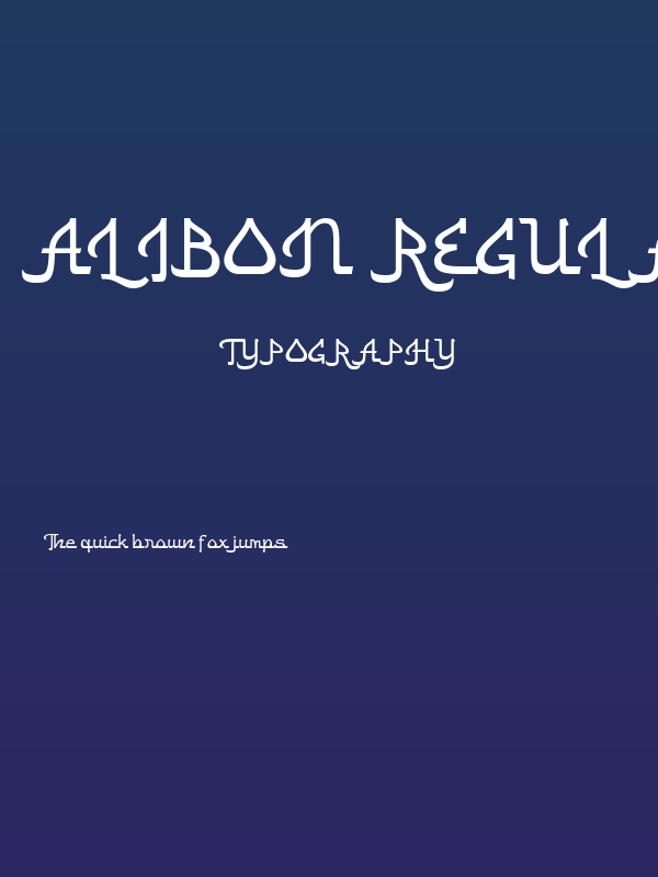 Alibon Regular Poster