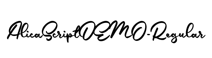 AlicaScriptDEMO-Regular  Frei Schriftart Herunterladen