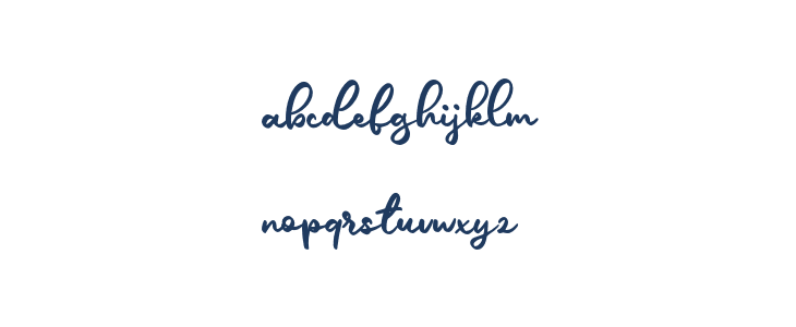 AlicaScriptDEMO-Regular Lowercase