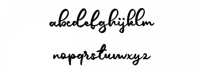 AlicaScriptDEMO-Regular Polices MINUSCULES