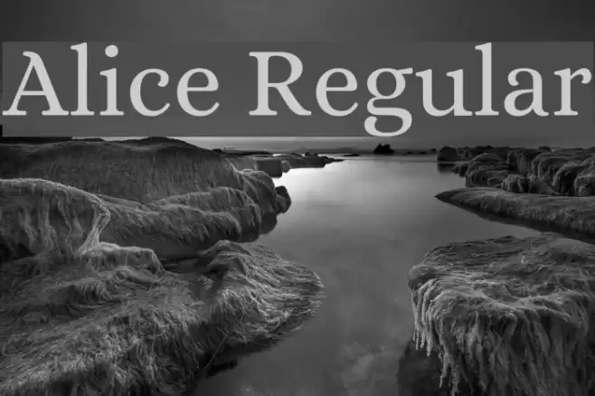 Alice Regular Font examples