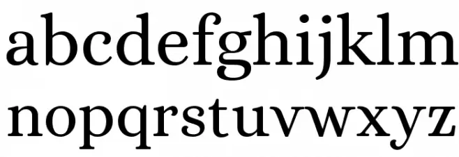 Alice Regular Font LOWERCASE