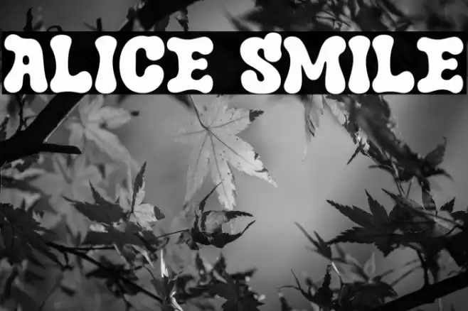 Alice Smile Font examples