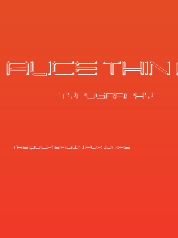 Alice Thin Regular Poster