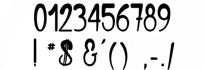 Alice and the Wicked Monster Font OTHER CHARS