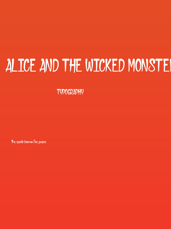 Alice and the Wicked Monster Poster