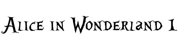 Alice in Wonderland 1  Descarca Fonturi Gratis