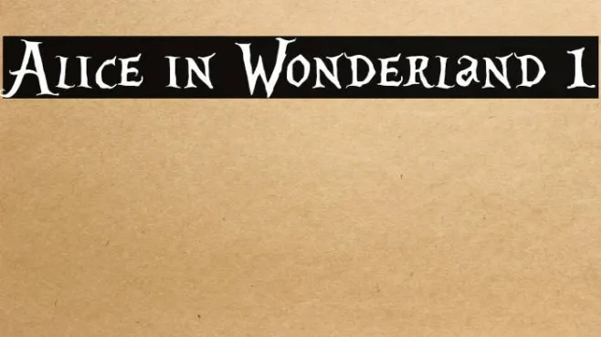 Alice in Wonderland 1 Example 1