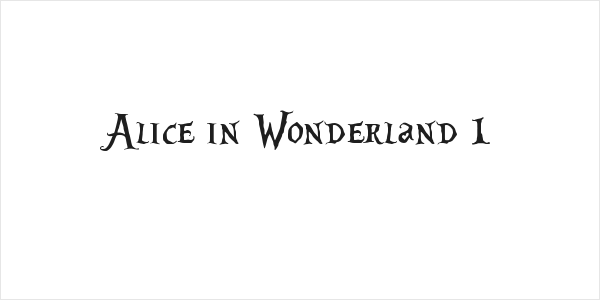 Alice in Wonderland 1 Logo