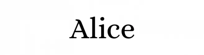 Alice  font caratteri gratis