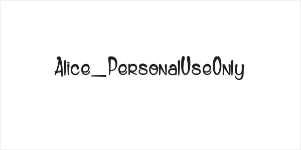 Alice_PersonalUseOnly Logo
