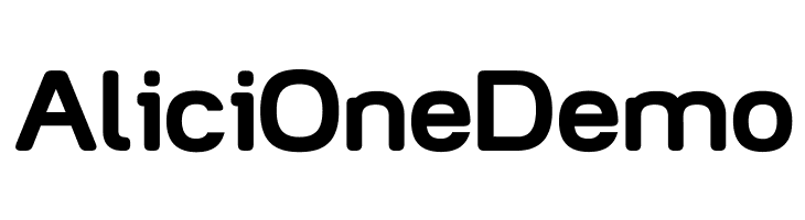 AliciOne Demo Font