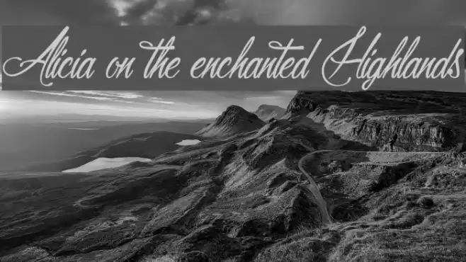 Alicia on the enchanted Highlands Шрифта examples