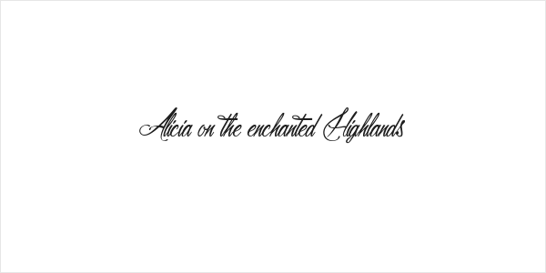 Alicia on the enchanted Highlands Logo