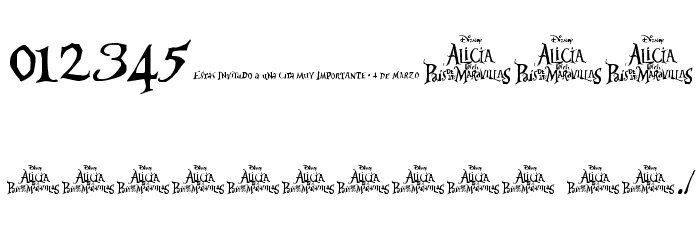 AliciaWonderland Font OTHER CHARS