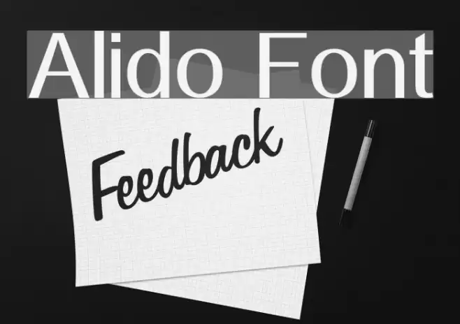 Alido Font examples