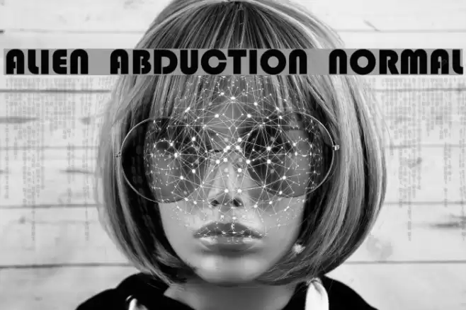 Alien Abduction Normal फ़ॉन्ट examples