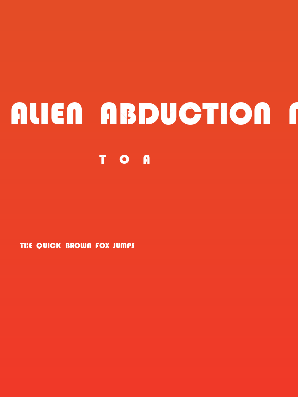 Alien Abduction Normal Poster