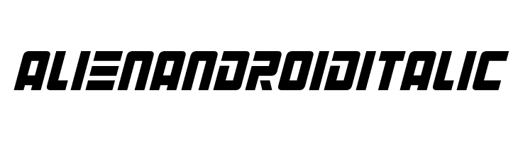 Alien Android Italic Fonte
