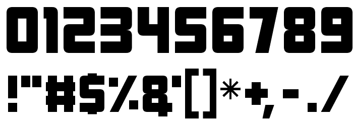 Alien Android Font OTHER CHARS