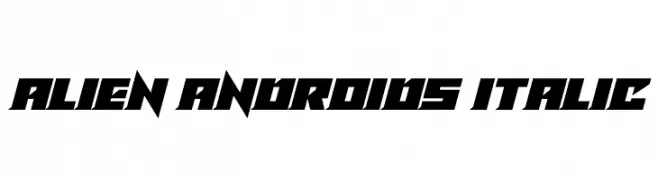 Alien Androids Italic 