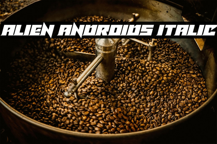 Alien Androids Italic Example 1