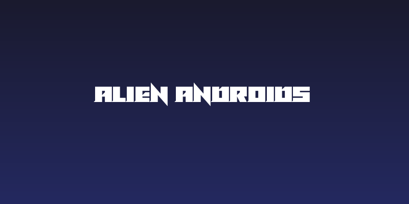 Alien Androids Social Header