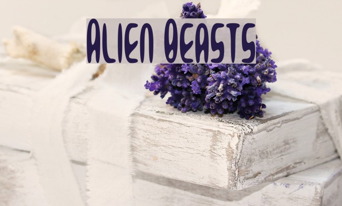 Alien Beasts Font examples
