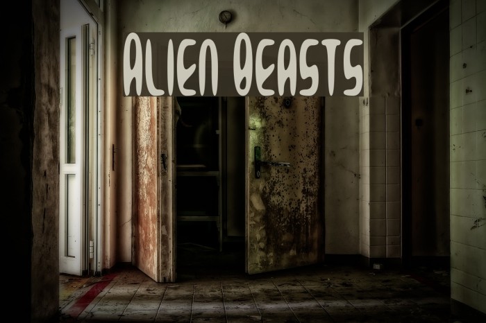 Alien Beasts Font examples