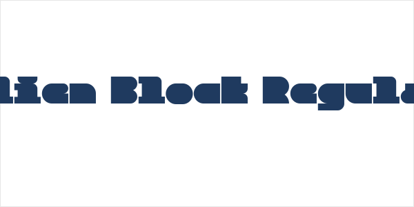 Alien Block Regular Logo