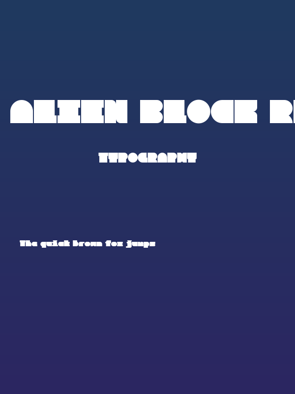 Alien Block Regular Poster