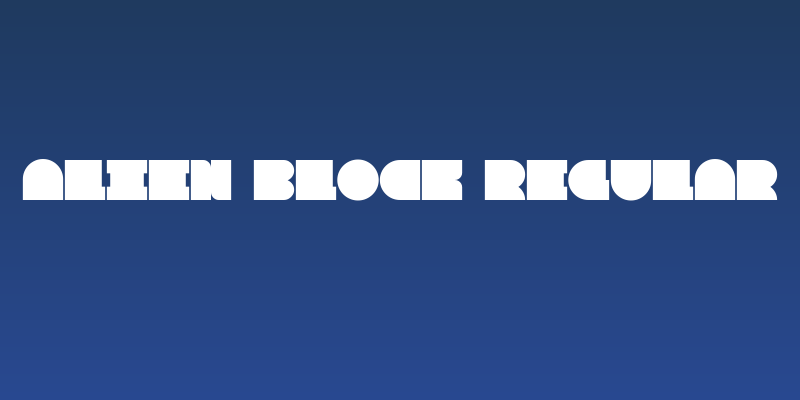 Alien Block Regular Social Header