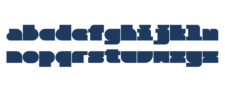 Alien Block Regular Lowercase